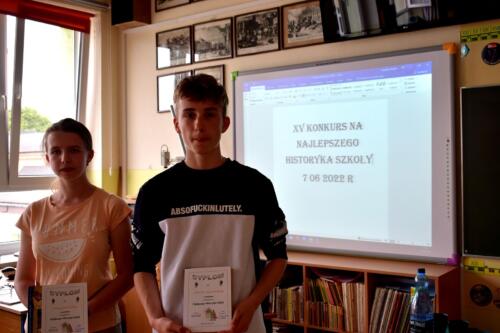 Konkurs na Najlepszego Historyka Szkoły - 7.06.2022